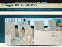 Tablet Screenshot of hotelmelissa.com